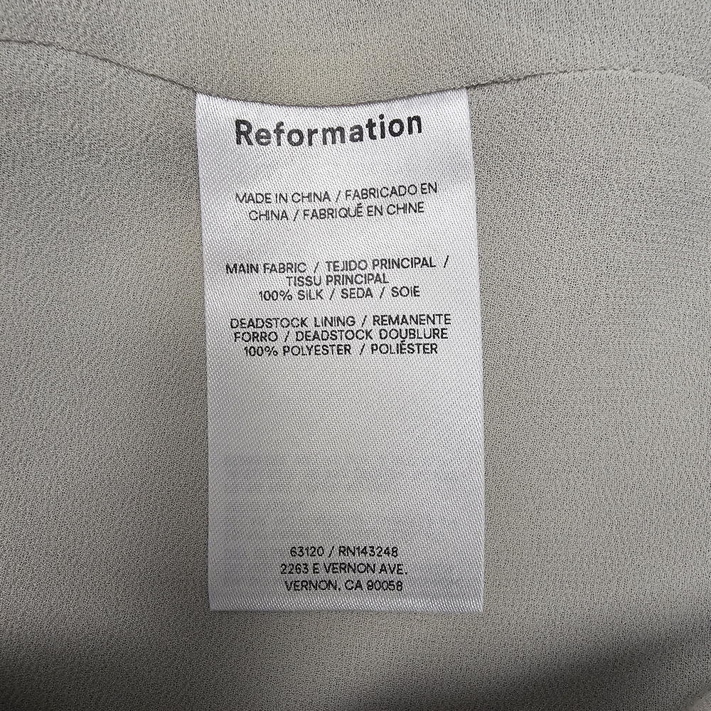 Reformation Silver Mini Pencil Skirt Cocktail - Picture 10 of 11